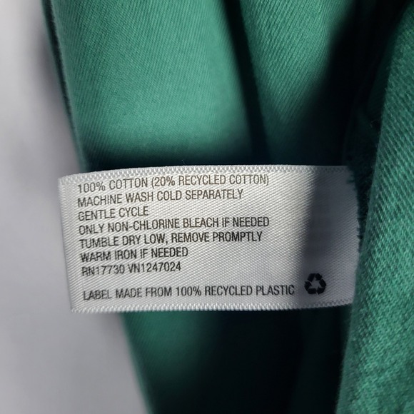 Universal Thread Cotton Midi Dress Women's Medium Green Slit Sides Open Back NWT - Picture 9 of 10